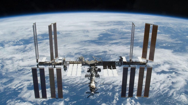 International Space Station docking 2009